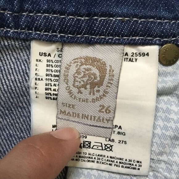 Diesel Matic Wash 008IG_Stretch W26 L32 Blue Women's Jeans Low Rise Straight - Picture 8 of 11